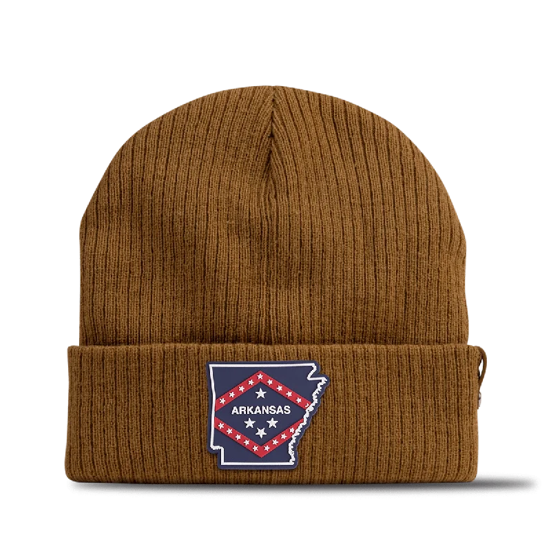 Camouflage cap for hunting trip essentials -Arkansas Patriot Series Essential Beanie