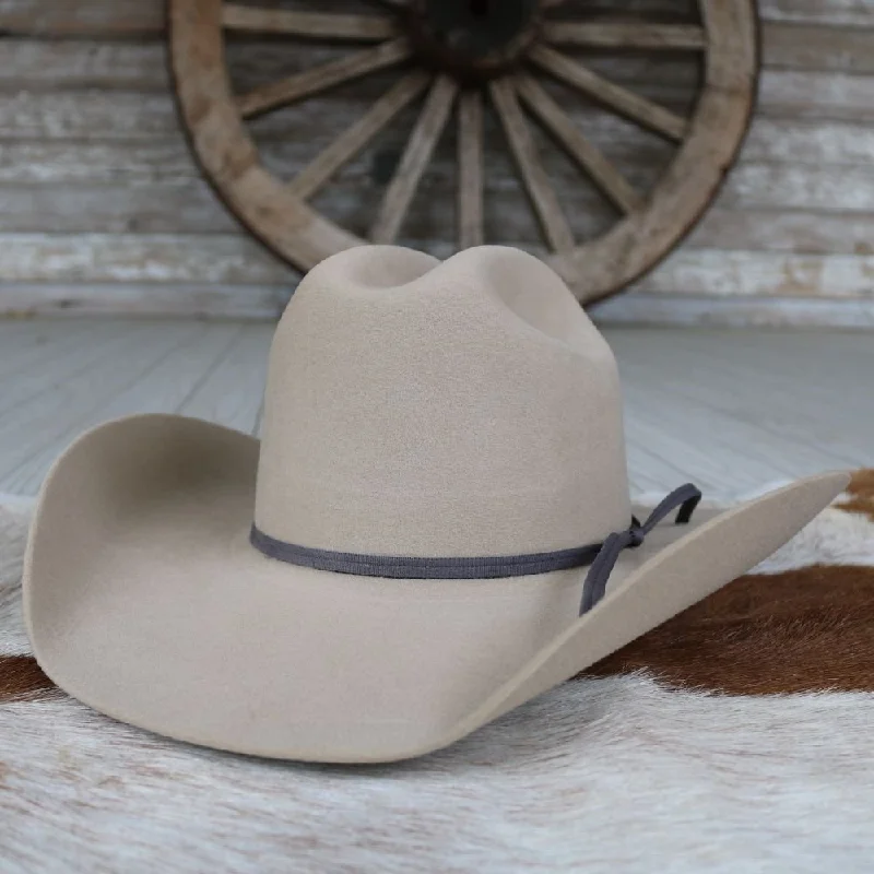 Warm felt hat for frosty winter mornings -Twister Junior Wool Cowboy Hat - Natural