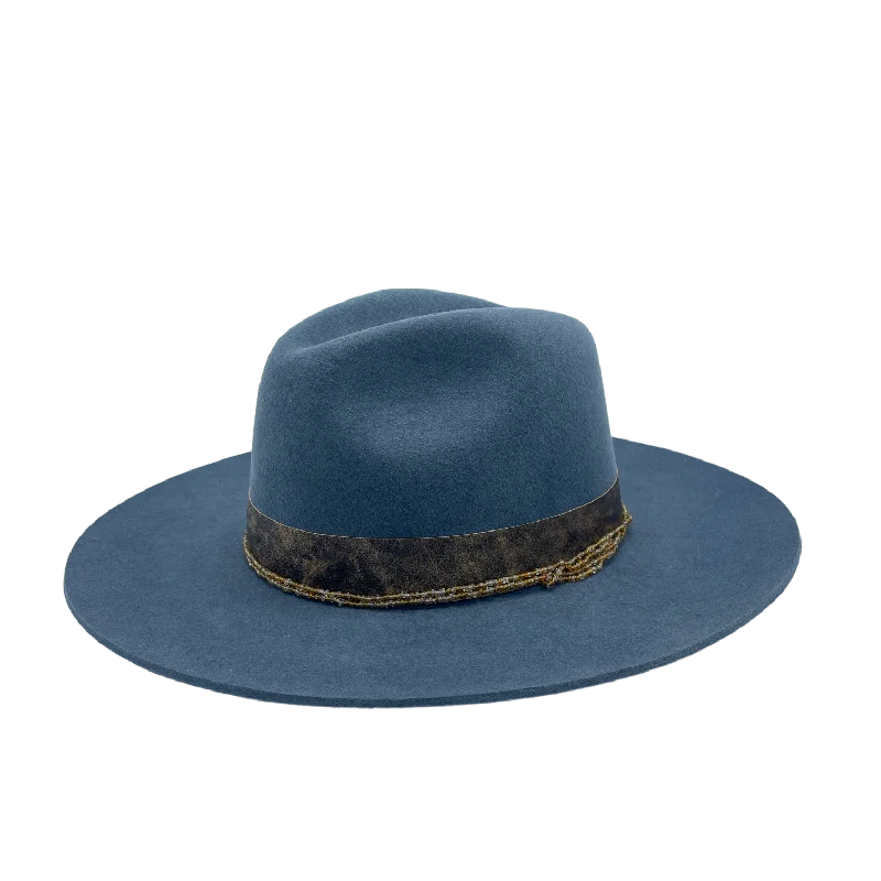 Vintage felt hat with timeless retro appeal -Morning Fog