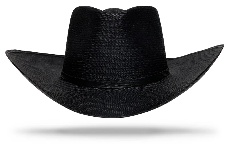 Versatile straw hat for men with narrow brim for casual and formal occasions -Cowboy Mesa