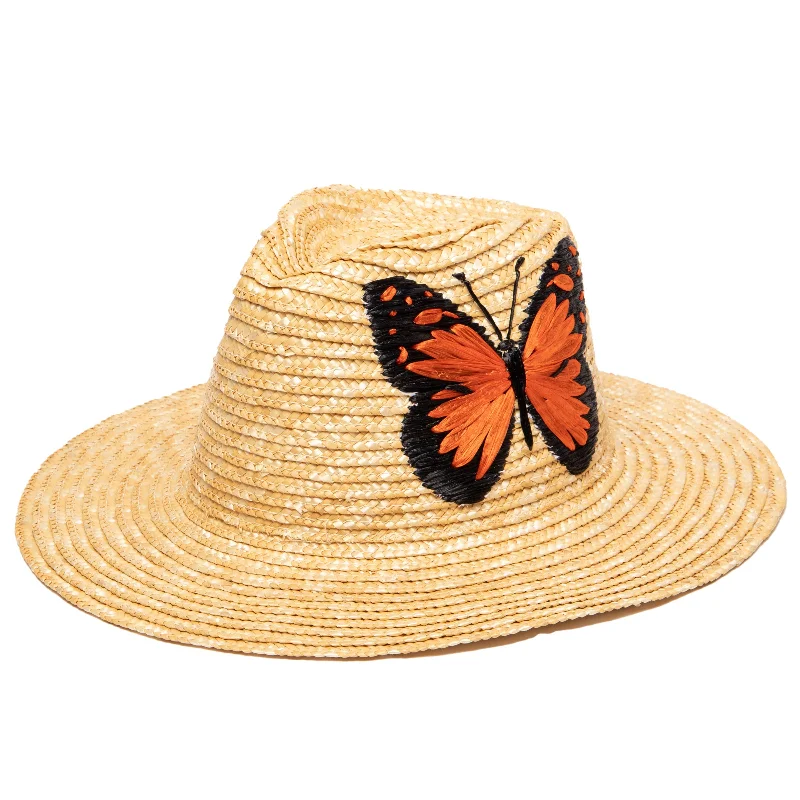 Designer fedora hats for men with detailed stitching and stylish finishes -Women's Wheat Straw Palm Fedora