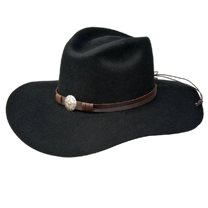 Soft wool cowboy hats for women with soft finishes for comfort and style -Silverado Scarlett - Floppy Wool Felt Cowgirl Hat