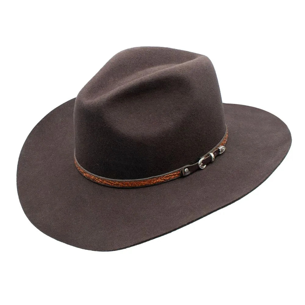 Durable cowboy hats for men with weather-resistant finishes for outdoor wear -Peter Grimm Dallas - Wool Felt Cowboy Hat