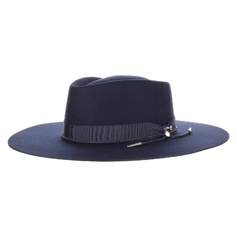 Cozy wool fedora hats for women with soft, warm fabric for cold weather -Stetson Dylan Wool Felt Wide Brim Fedora