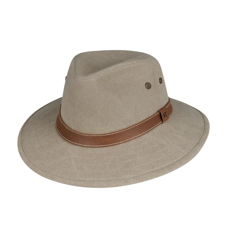 Luxury wool fedora hats for men with rich textures and fine details -Kooringal Mens Safari Currumbin - Clay