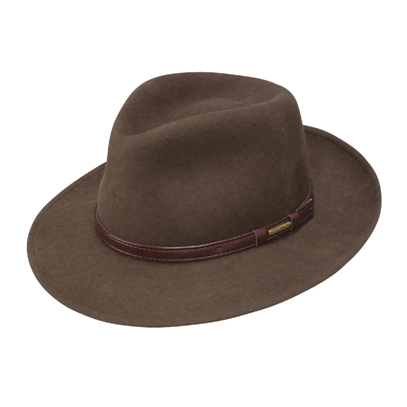 Fedora hats for women with satin finishes for luxurious texture and shine -Stetson Cruiser Crushable