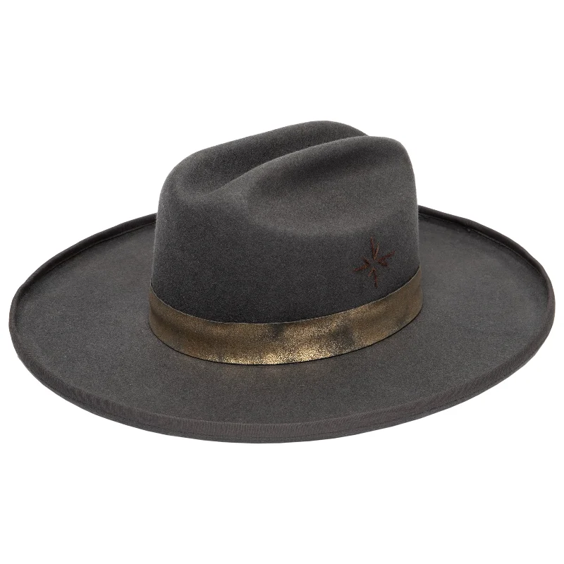 Stylish fedora hats for men with leather detailing for a sophisticated western look -The June