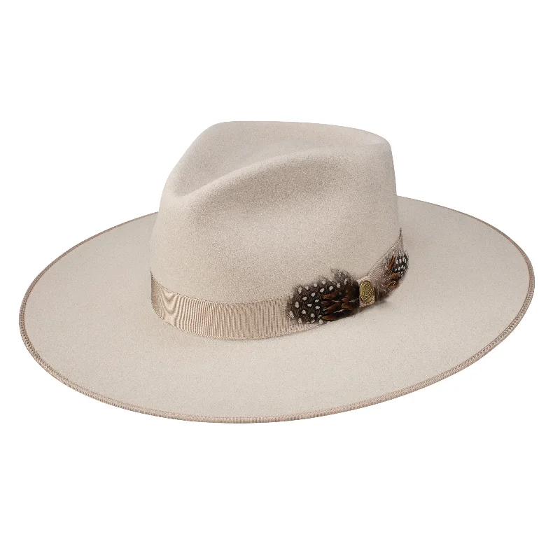 Comfortable fedora hats for women with adjustable bands for the perfect fit -Stetson Midtown Wool Felt Wide Brim Fedora