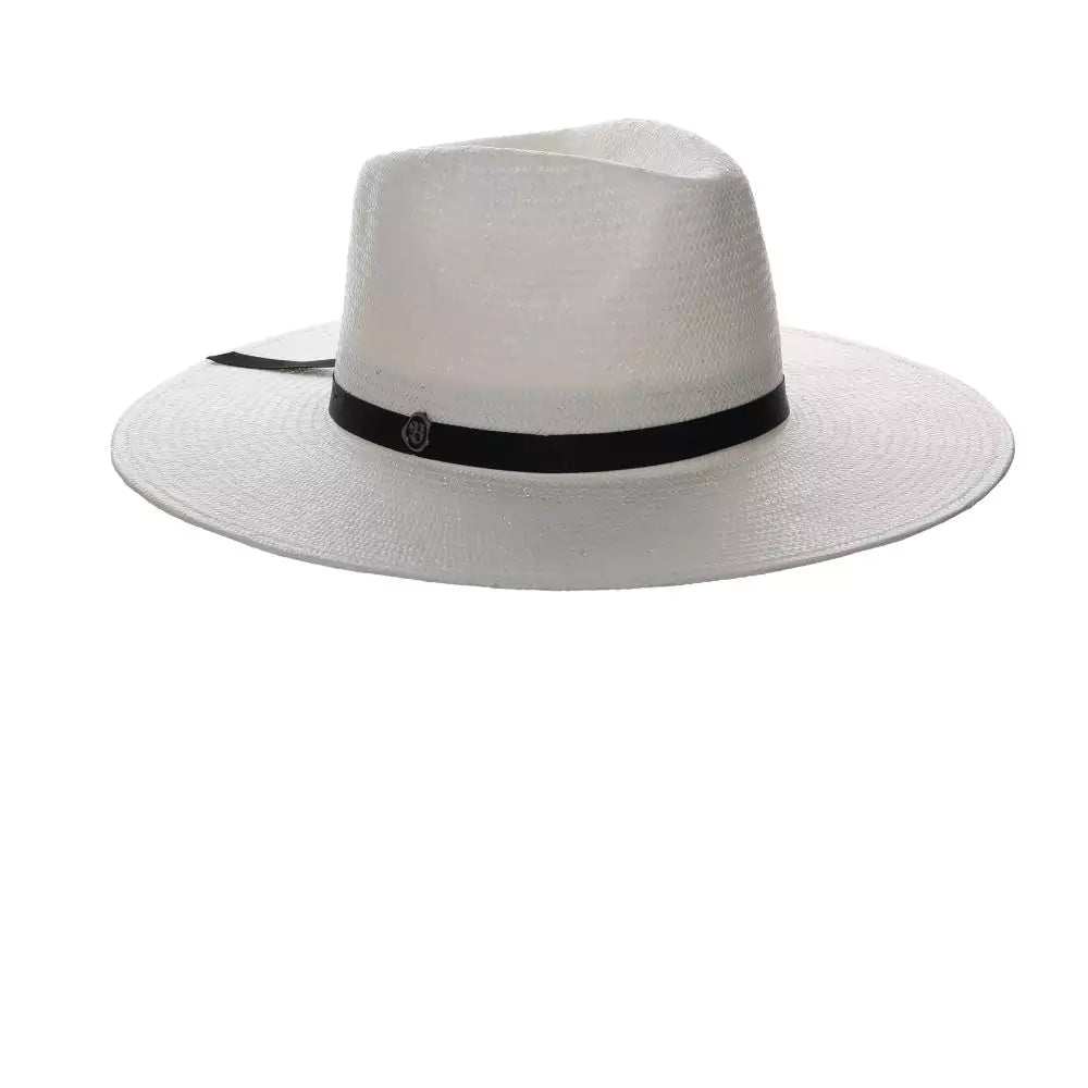 Stylish cowboy hats for women with decorative band accents for a chic look -Biltmore Fine Line - Straw Fedora Hat