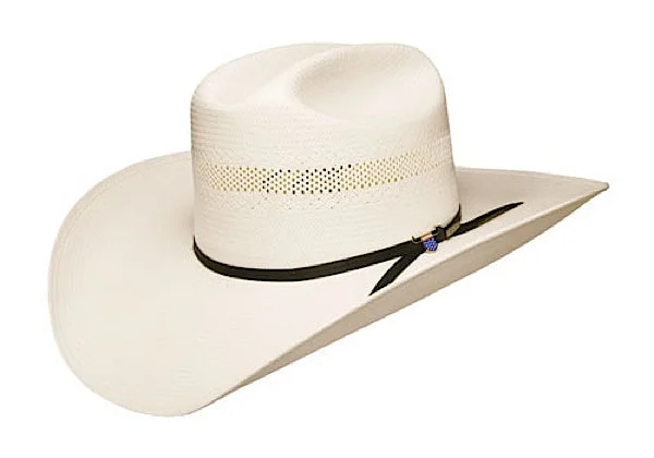 Unique cowboy hats for women with colorful fabric bands and patterned accents -Resistol Big Money Straw Cowboy Hat