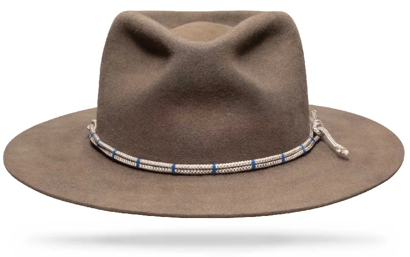 Classic wool felt hat for cold winter days -Mule Kick Granite