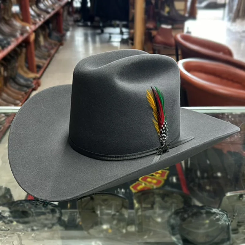 Western cowboy hats with metallic studs for added flair and rock-inspired style -6X Rancher Hat Bullet