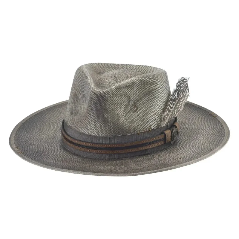 Traditional cowboy hats for women with wide brims and smooth felt for a classic look -Bullhide Sonoma - Bangora Straw Cowboy Hat