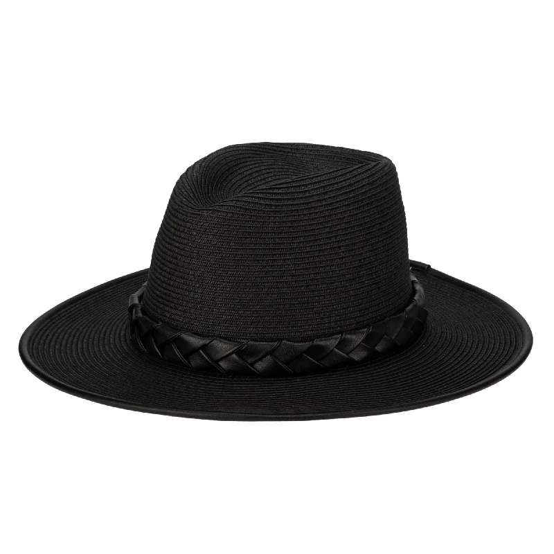 Trendy fedora hats for men with eco-friendly materials for conscious fashion -Looker Fedora - Ultrabraided Fedora with Braided Faux Band