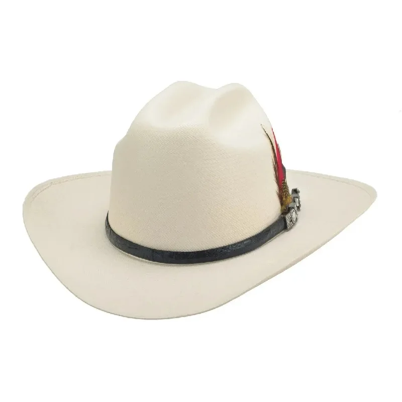 Casual cowboy hats for women with simple straw designs for easy, laid-back style -Bullhide El Fantasma - (100X) Genuine Shantung Panama Cowboy Hat