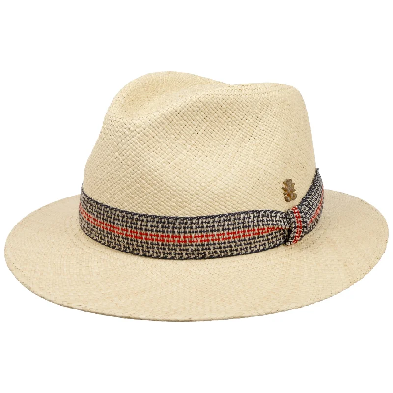 Vintage straw hat for men with classic charm and retro appeal -Laureno Panama Hat Zechbauer by Mayser