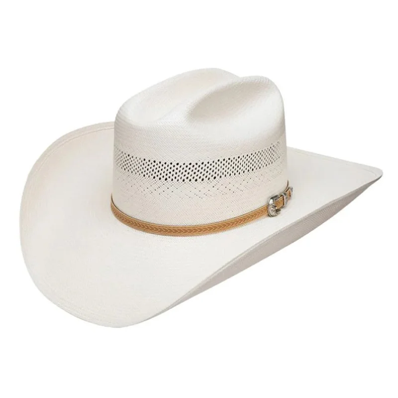 Casual straw cap for women with minimalist design and chic, effortless style -Stetson 10X Arapaho Straw Hat