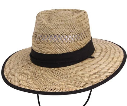 Natural straw hat for men with subtle design and summer-ready appeal -Kooringal - Straw Gardener