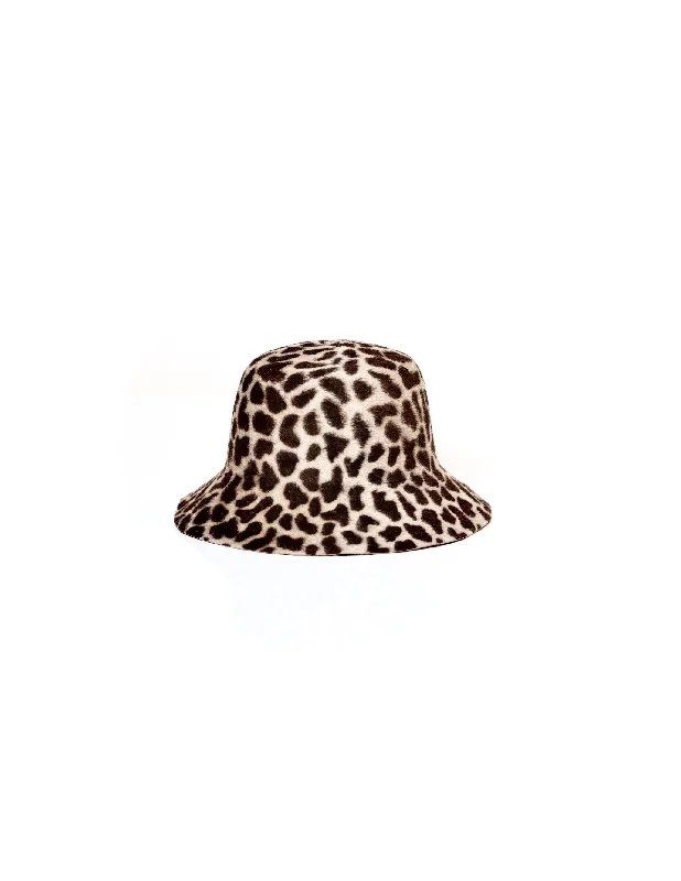 Soft wool felt hat for cozy softness -Bucket | Leo