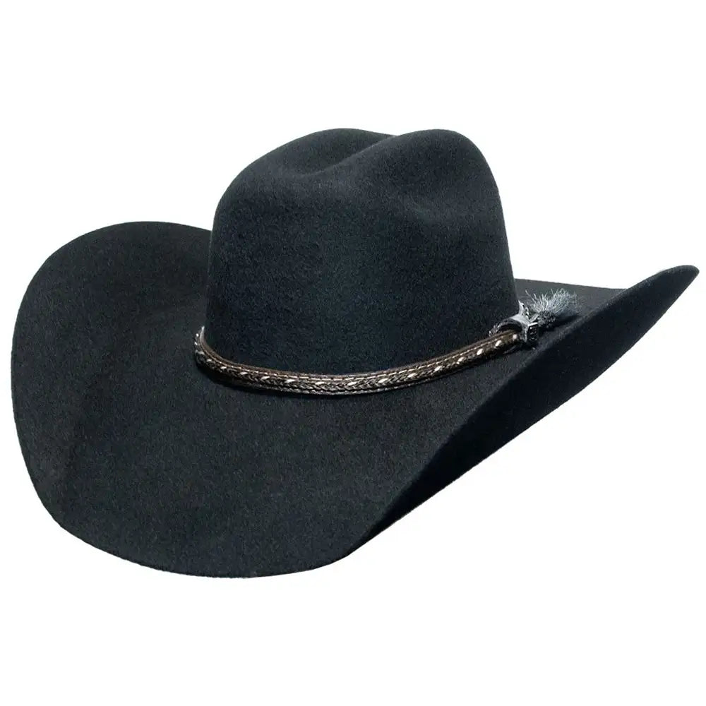 Luxury cowboy hats for men with premium materials and fine craftsmanship for lasting wear -Justin Wisp - (2X) Wool Felt Cowboy Hat