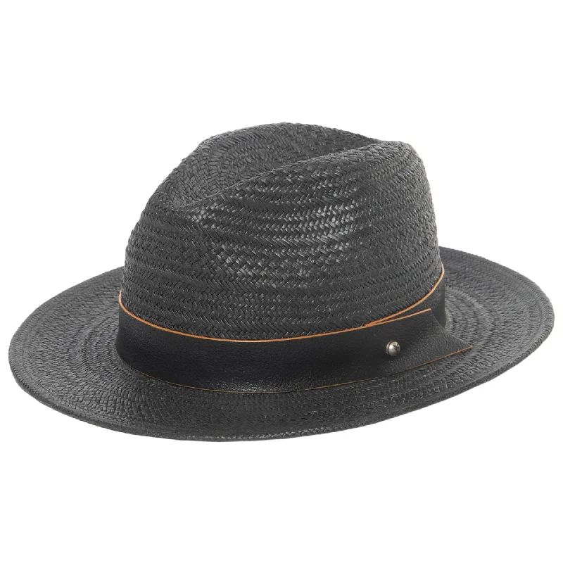 Custom fedora hats for women with adjustable straps and chic design elements -Fort Bragg Mens Fedora by FRYE - (FPMS0001)