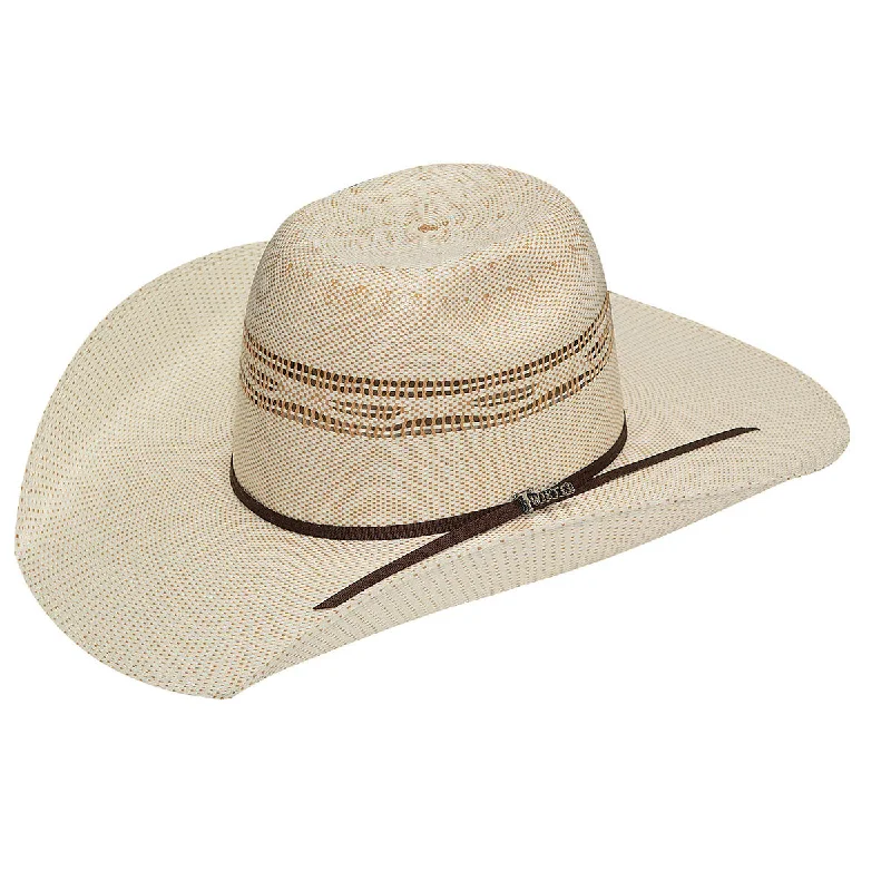 Comfortable straw visor hat for women with adjustable strap and sun protection -Bangora Punchy Cowboy Hat