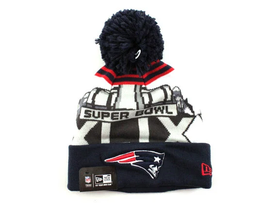 Classic baseball cap for casual everyday wear -NFL SUPER BOWL XLIX NEW ENGLAND PATRIOTS KNIT