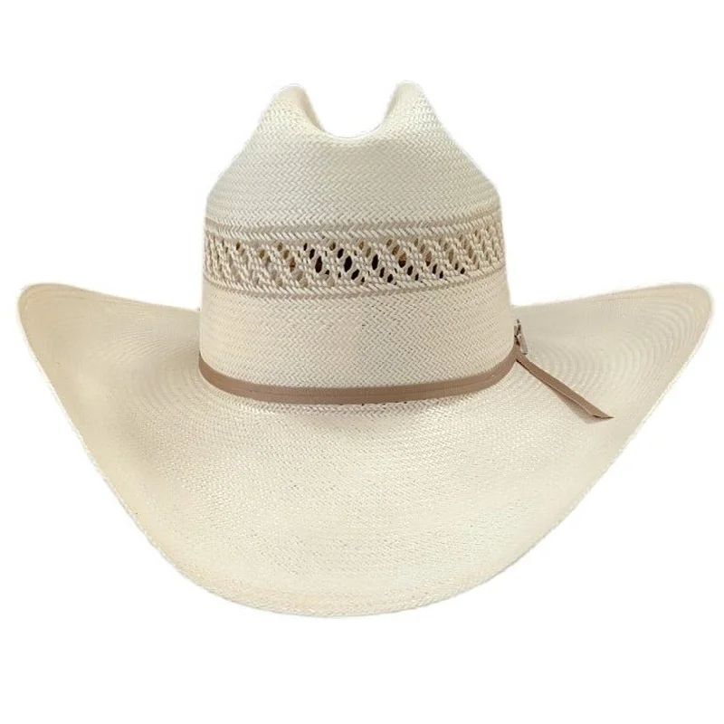 Soft straw sun hat for men with light, airy material and wide brim -Resistol Straw Hat - USTRC Wildfire