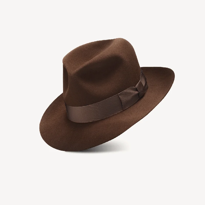 Affordable felt hat for budget-friendly accessorizing -Destiny Poet - Nutmeg Beaver