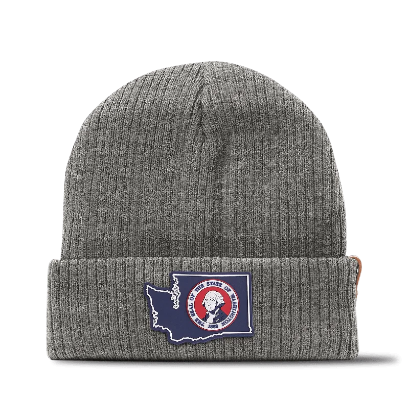 Warm wool cap for cold weather days -Washington Patriot Series Essential Beanie