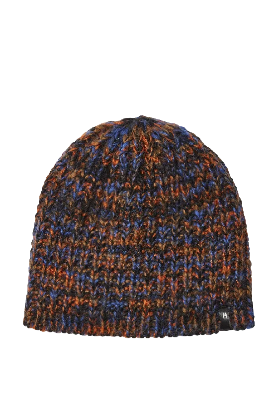 Lightweight running cap for marathon race days -Owens Beanie - Black / Blue Multi