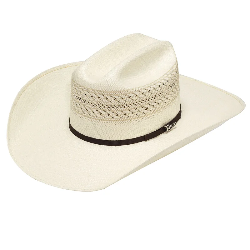 Comfortable straw hat for men with adjustable strap and breathable design -Twister 30X Shantung Straw Hat