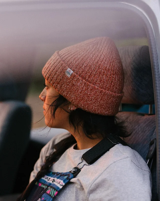 Fitted cap for snug personalized fit -Fisherman Marl Beanie - Burnt Orange