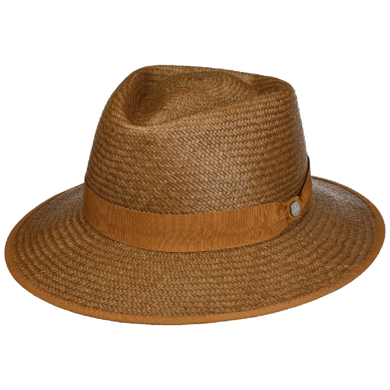 Casual straw cap for men with simple design and relaxed look -Leovito Panama Hat by Lierys