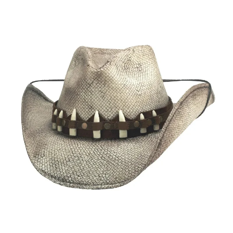 Durable cowboy hats for men with weather-resistant finishes for outdoor wear -Bullhide Strong Feelings - Straw Cowboy Hat