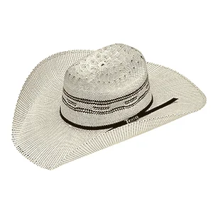 Classic straw sun hat for women with wide brim and stylish accent -Bangora Tan Straw Hat- 4 3/8 Crown