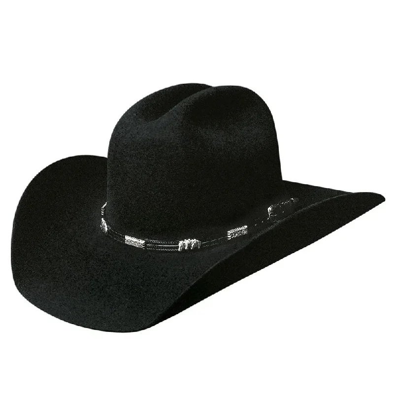 Wide-brim cowboy hats for men with breathable material for outdoor adventures -Bullhide Rockford - (4X) Wool Felt Cowboy Hat