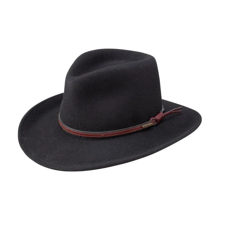 Bold felt hat with vibrant wool hues -Stetson Bozeman (Earflaps) Wool Felt Outdoor Hat