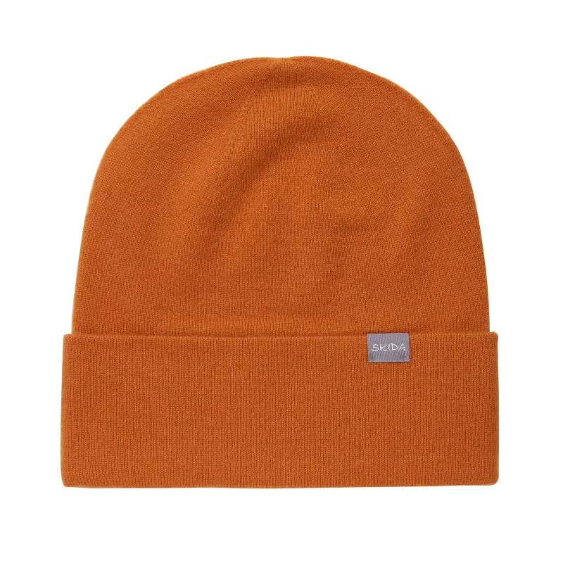 Denim snapback cap for casual cool edge -Maple | Cashmere Wheelock knit