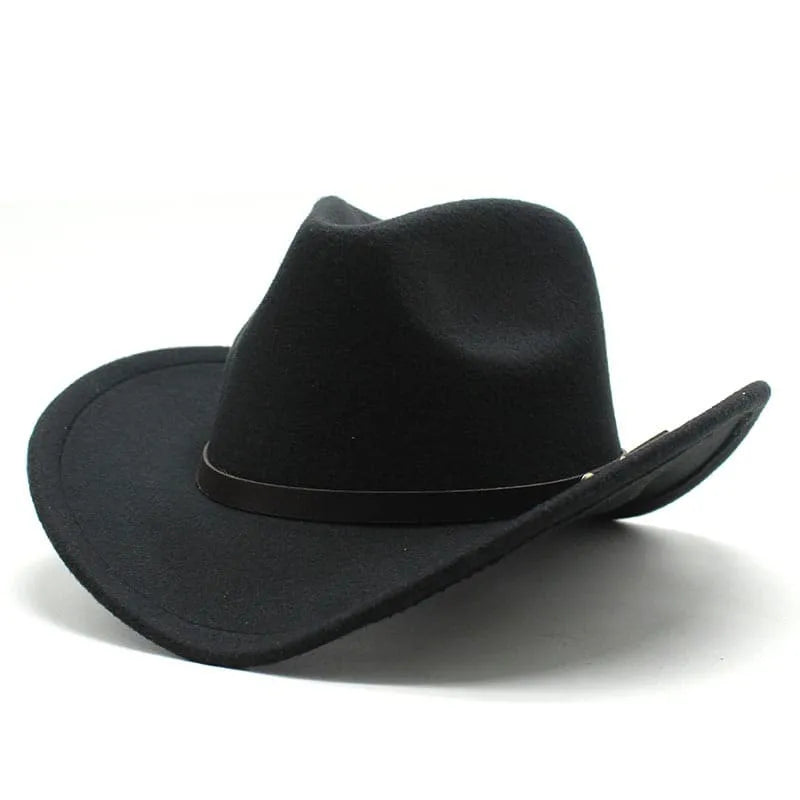 Leather cowboy hats for men with rugged, distressed finishes for a tough style -Mulholland Wool Cowboy Hat