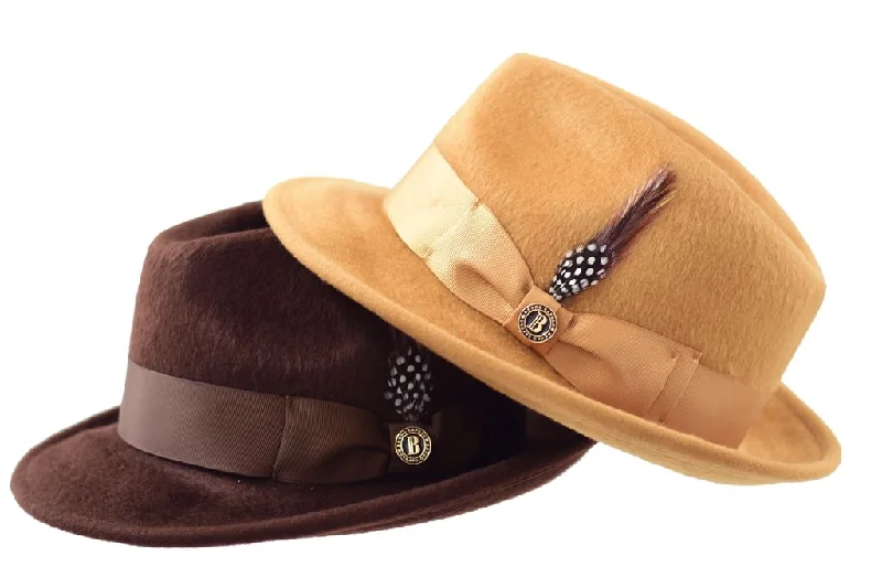 Custom fedora hats for men with embroidered initials for personalized style -Lucious Collection