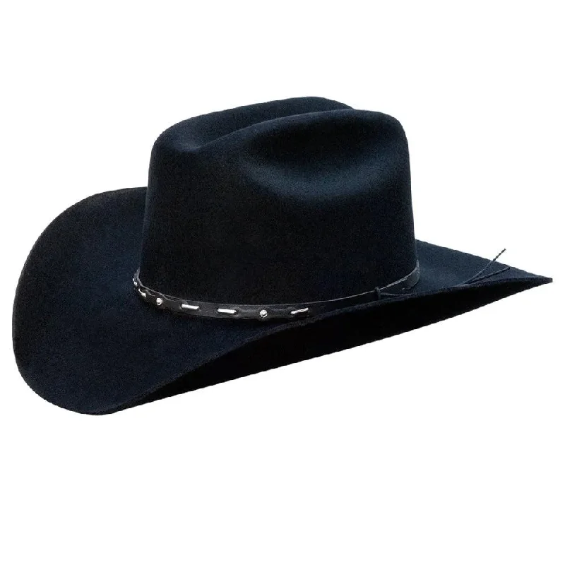 Luxury felt cowboy hats for men with high-quality craftsmanship and smooth texture -Silverado Wesley - Wool Felt Cowboy Hat