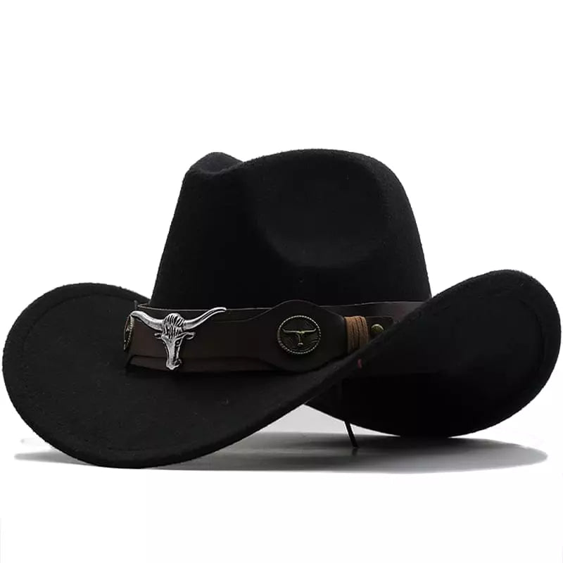 Classic felt cowboy hats for women with neutral tones for versatile styling -Silver Bull Wool Cowboy Hat