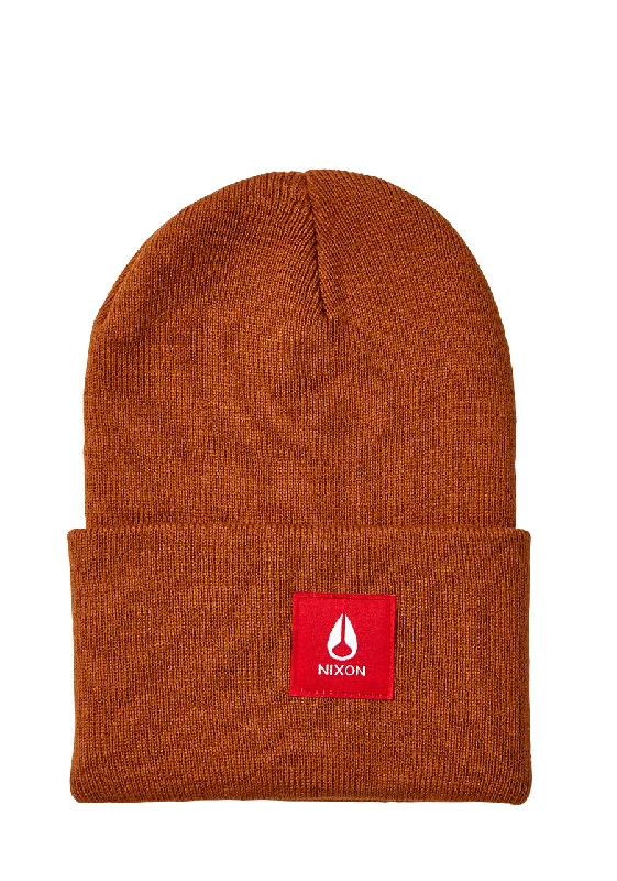 Bold graphic cap for standout fashion flair -Hume Beanie - Brown