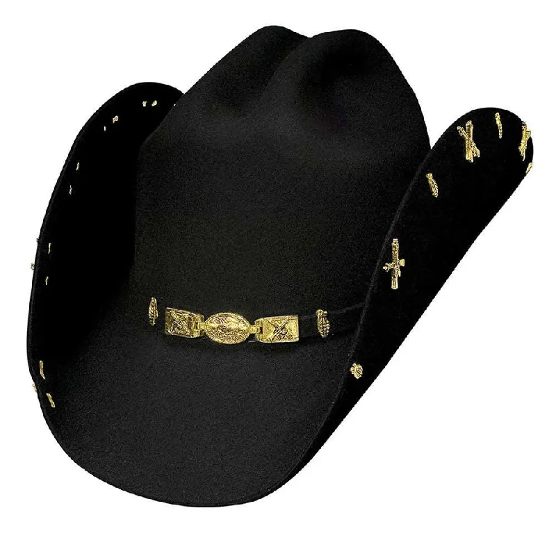 Custom leather cowboy hats for women with unique stitching and embellishments -Bullhide El Variado - (6x) Wool Felt Cowboy Hat