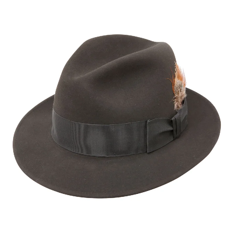 Casual fedora hats for women with soft felt material for everyday wear -The Saxon