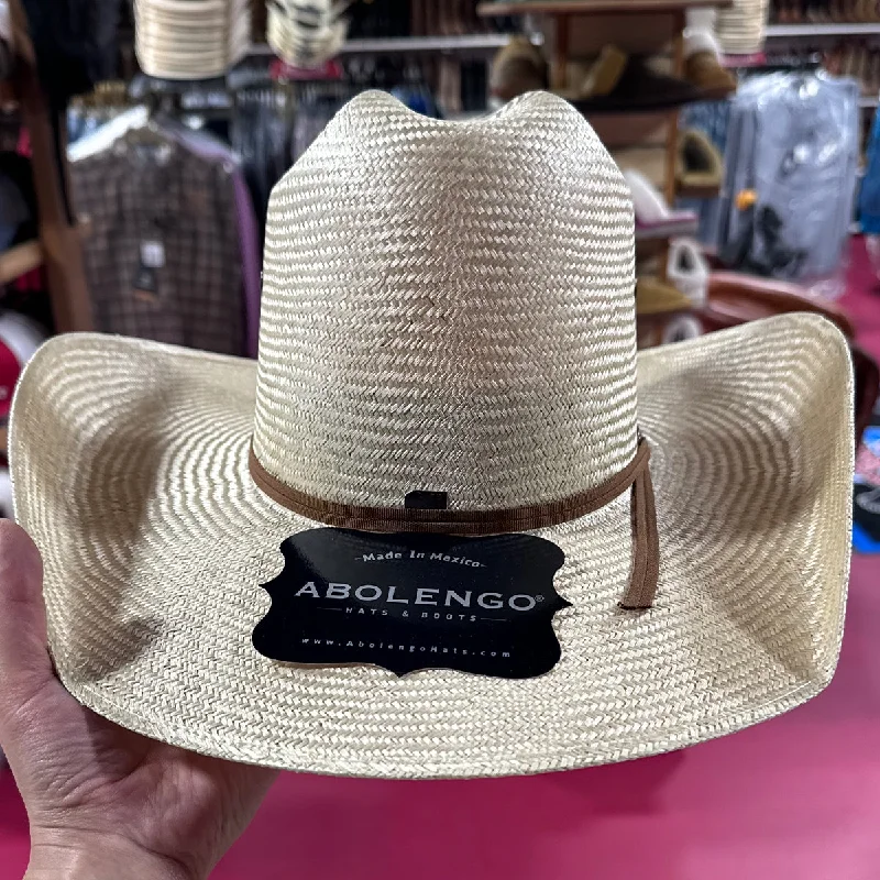 Designer cowboy hats for men with intricate feather bands for a sophisticated, rugged touch -Sisal Minnick Crown Cowboy Hat