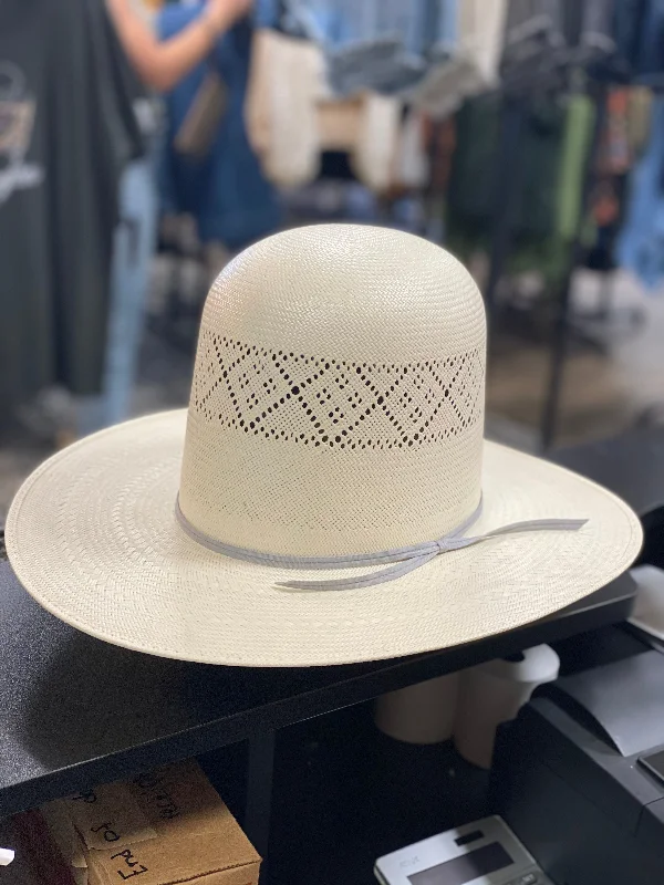 Handmade straw beach hat for women with natural, breathable material -RS3101- Rough Stock Hat - Open Tall Crown