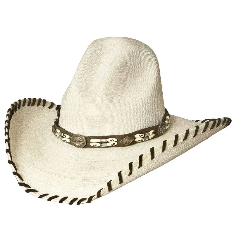 Custom cowboy hats for men with wide brims and bold, statement features -Bullhide The Last Chief - (20X) Straw Cowboy Hat