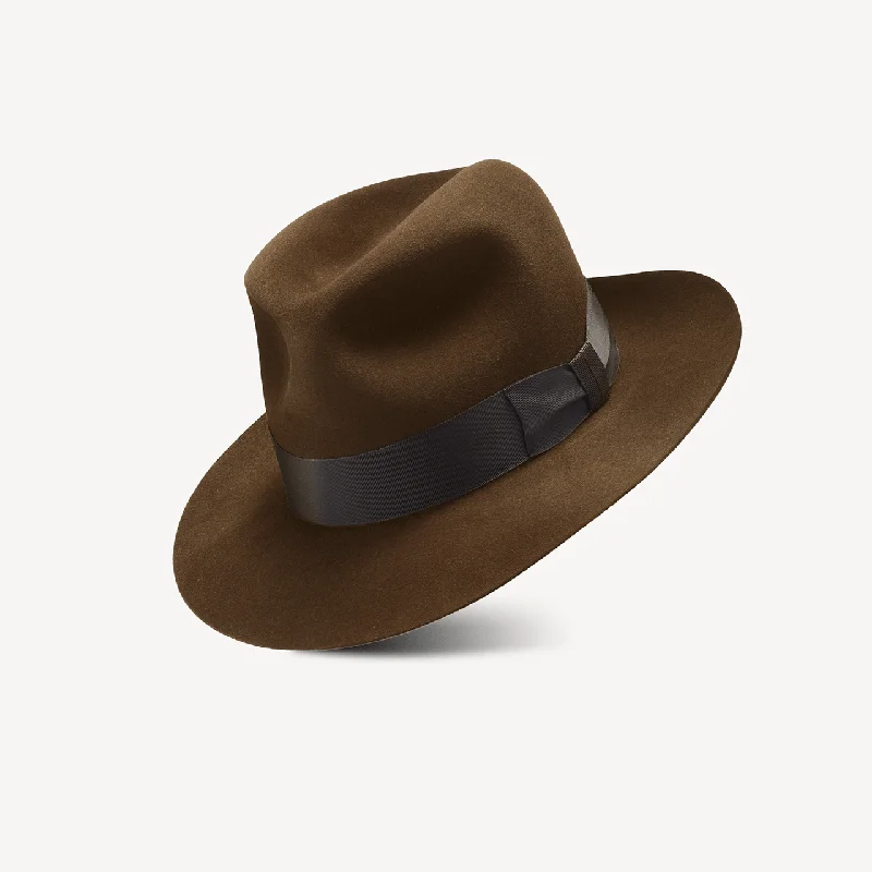 Stylish felt hat for contemporary fashion trends -Temple Poet - Sable Beaver